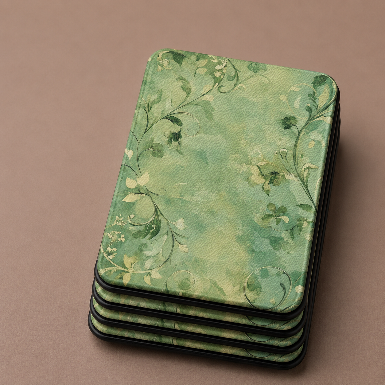 Verdigris vine Kindle case — additional view