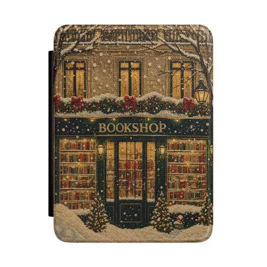 Vintage Bookshop Kindle Case - front view