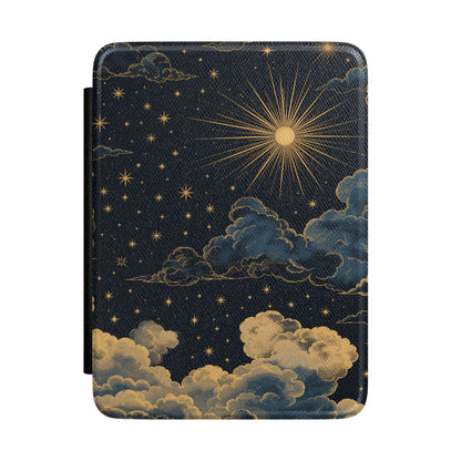 Vintage Celestial Sun Kindle case — antique celestial sun print