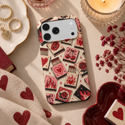 Vintage Matchbook phone case – MagSafe iPhone case, lifestyle photo