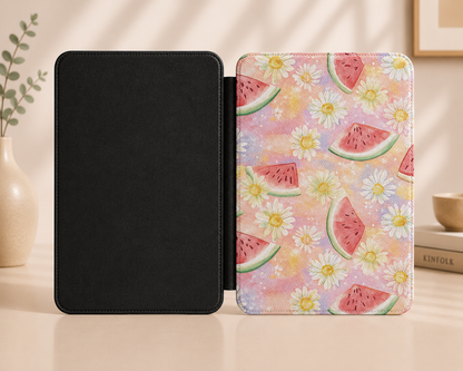 Watermelon daisy Kindle case — additional view