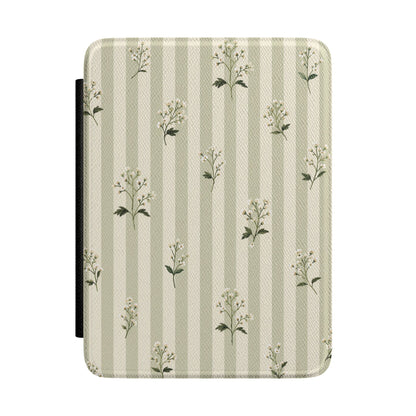 Wildflower Stripe Kindle case — wildflower and stripe print
