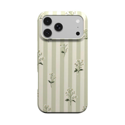 Wildflower Stripe phone case – MagSafe iPhone case, front view