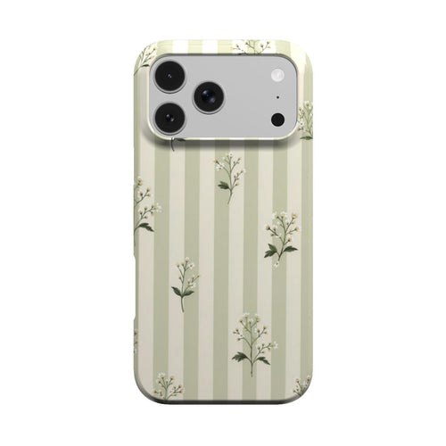Wildflower Stripe phone case – MagSafe iPhone case, front view