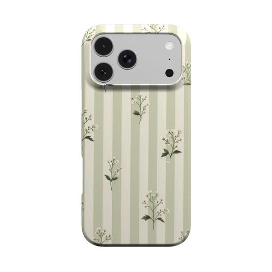 Wildflower Stripe phone case – MagSafe iPhone case, front view