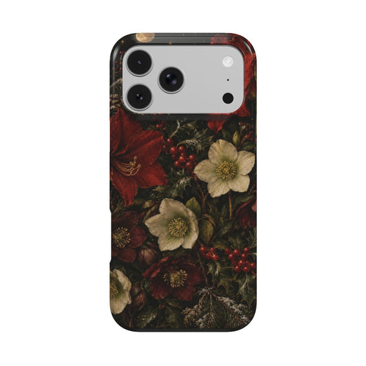 Winter Amaryllis phone case – MagSafe iPhone case, front view