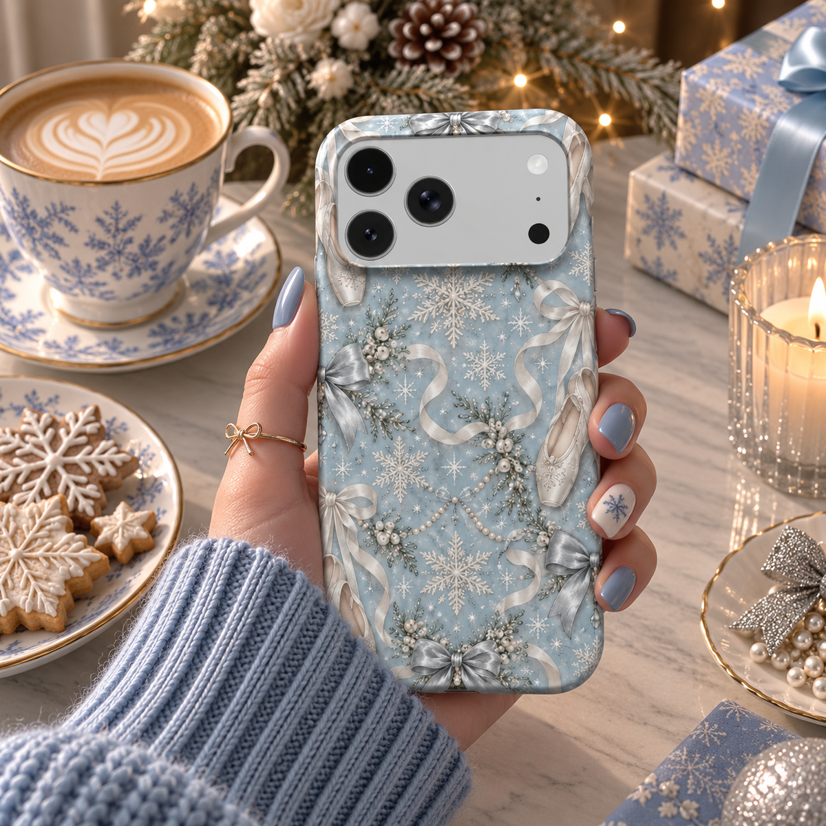 Winter Ballet phone case – MagSafe iPhone case, styled photo
