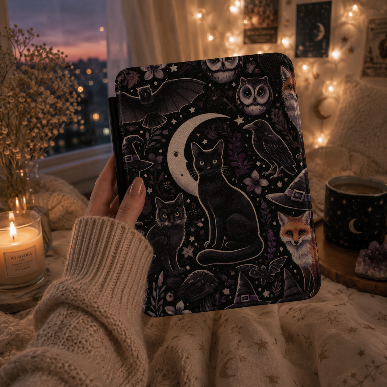 Witchy woodland Kindle case — additional view