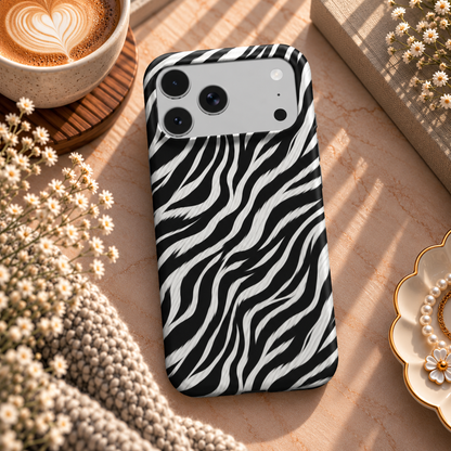 Zebra phone case – MagSafe iPhone case, lifestyle photo