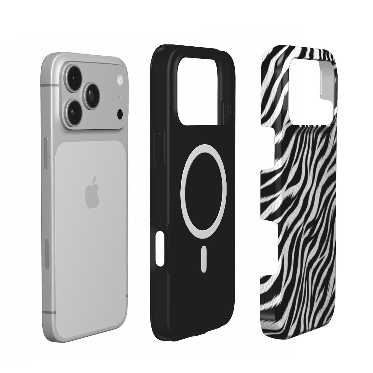 Zebra phone case – MagSafe iPhone case, second detail view