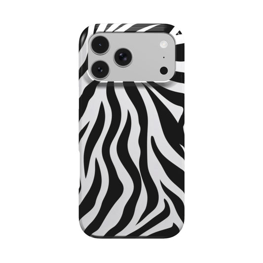 Zebra Stripe phone case – MagSafe iPhone case, front view