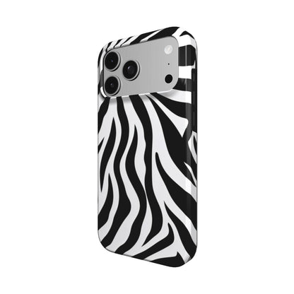 Zebra Stripe phone case – MagSafe iPhone case, detail view