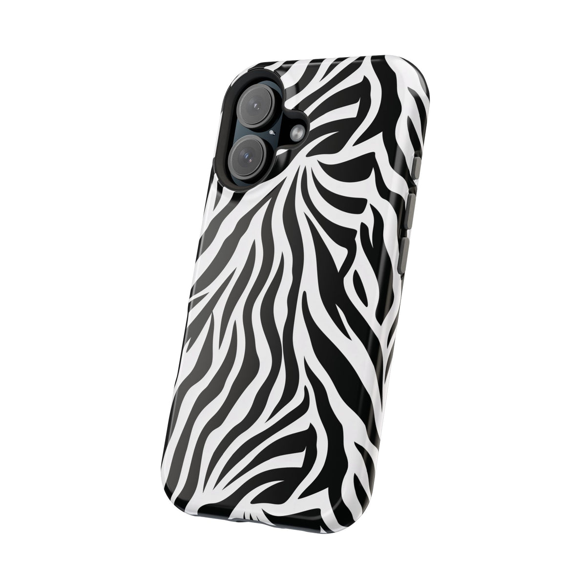Zebra Stripe phone case in bold black and white animal print