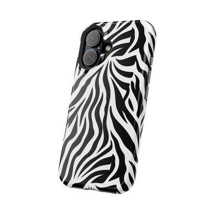 Zebra Stripe phone case in bold black and white animal print